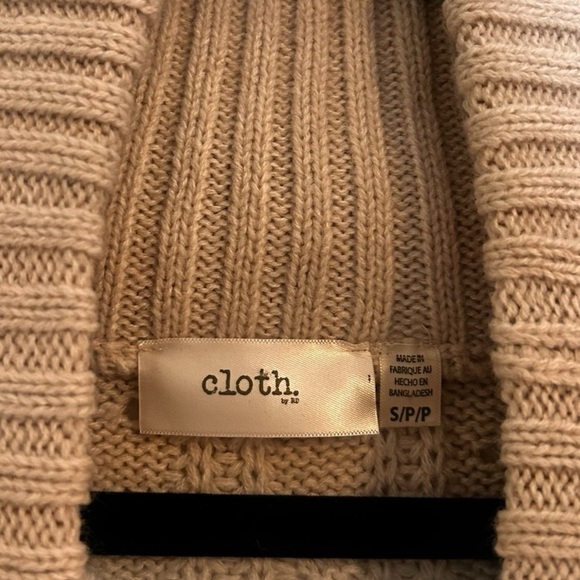 RD Style Women's Cable Knit Wrap Cardigan Sweater- size Small - Picture 9 of 9